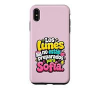 Custodia per iPhone XS Max Los Lunes non están preparados para Sofía humor frase