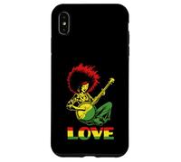 Custodia per iPhone XS Max LOVE African American Black Hippie Banjo Girl