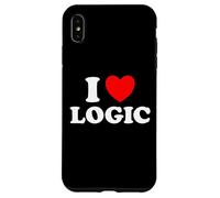 Custodia per iPhone XS Max Love Logic Funny Smart Data Think Math Make Sense Fan dei programmatori