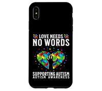 Custodia per iPhone XS Max Love Needs No Words Autism Awareness Support Gifts Parents
