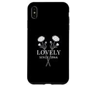 Custodia per iPhone XS Max Lovely Since 1944 - Compleanno floreale vintage con margherite