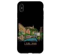 Custodia per iPhone XS Max Lubiana Slovenia souvenir da viaggio regalo punto di riferimento della città