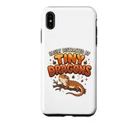 Custodia per iPhone XS Max Lucertola Drago Barbuto facilmente distratta da piccoli draghi