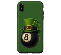 Custodia per iPhone XS Max Lucky Eight 8 Ball Shirt with Shamrock and Four Leaf Clover