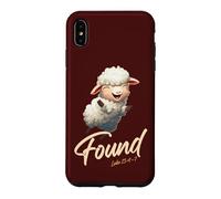 Custodia per iPhone XS Max Luke 15:4-7 Parable of the Lost Sheep Found by Jesus Christ