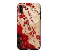 Custodia per iPhone XS Max Luna Dietro I Fiori Di Ciliegio Cascata