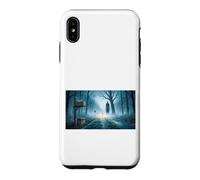 Custodia per iPhone XS Max L'uomo alto torre sopra gli esseri ombra della strada di mezzanotte