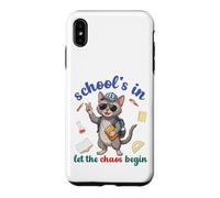 Custodia per iPhone XS Max Lykoi Cat Back School Vibes Scuole In Let The Chaos Begin
