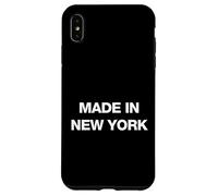 Custodia per iPhone XS Max Made in New York, Cool New York City Quotes Graphic