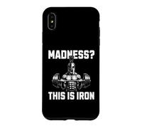 Custodia per iPhone XS Max Madness This Is Iron Spartan Warrior Powerlifting Gym Fit