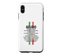 Custodia per iPhone XS Max Maglia Celebrativa, Formula Giuramento Repubblica Italiana