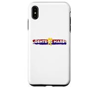 Custodia per iPhone XS Max Maglietta genoa gente di mare, cuori rossoblu zena grifone