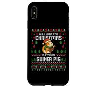 Custodia per iPhone XS Max Maglione natalizio Dear Santa Guinea Pigs Christmas Ugly