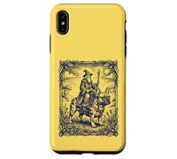 Custodia per iPhone XS Max Mago Cavalcando Bulldog Francese Fantasy Art