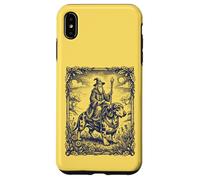 Custodia per iPhone XS Max Mago mistico Cavalcando Bassotto Cane Fantasy Art