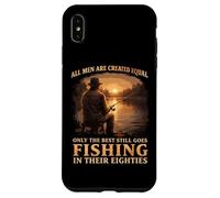 Custodia per iPhone XS Max Mai sottovalutare un vecchio che va a pescare a 80 anni