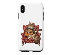 Custodia per iPhone XS Max Maine Coon - Chitarra acustica con gatto, canti natalizi