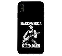 Custodia per iPhone XS Max Make America Shred Again Presidente Lincoln Suonando la Chitarra