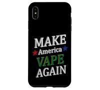 Custodia per iPhone XS Max Make America Vape Again Meme dispositivo vaping aromatizzato divertente