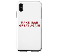 Custodia per iPhone XS Max Make Iran Great Again - Minimal Text White & Red