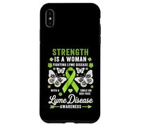 Custodia per iPhone XS Max Malattia Di Lyme Consapevolezza Donne Farfalla Malattia Di Lyme Verde
