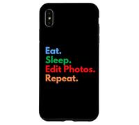 Custodia per iPhone XS Max Mangia Dormi Modifica foto Ripeti per gli editor di foto e marketing