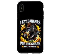 Custodia per iPhone XS Max Mangio banane per la forma, non il gusto umorismo per adulti Meme