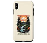Custodia per iPhone XS Max Manitou Springs, Colorado, USA, design retrò scenico montano