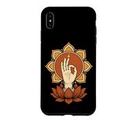 Custodia per iPhone XS Max Mano del risveglio Mudra Lotus Mandala meditazione buddista