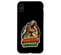 Custodia per iPhone XS Max Mantenere la chetosi feroce T Rex Keto Humor