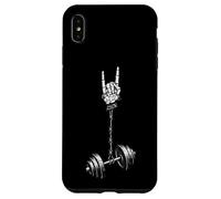 Custodia per iPhone XS Max Manubri per sollevamento pesi e sollevamento pesi, stile retrò vintage