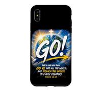 Custodia per iPhone XS Max Mark 16:15 Go Into All The World and Preach The Gospel