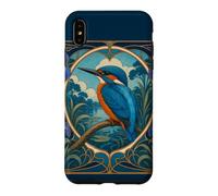 Custodia per iPhone XS Max Martin Pescatore - Kingfisher Art Nouveau