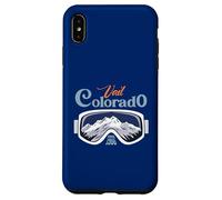 Custodia per iPhone XS Max Maschera Vail Colorado Ski Town Rocky Mountains Inside Retro