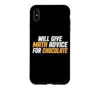 Custodia per iPhone XS Max Matematica, Insegnante divertente darà consigli di matematica per il cioccolato