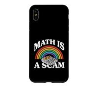 Custodia per iPhone XS Max Math Is A Scam Retro Rainbow Exploding Calculator Sarcasm