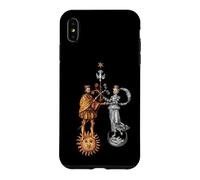 Custodia per iPhone XS Max Matrimonio alchemico di Re/Regina Sole & Luna
