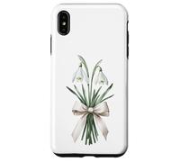 Custodia per iPhone XS Max Mazzo di fiori bucaneve mese di nascita gennaio
