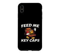 Custodia per iPhone XS Max Mechanical Keyboard Feed Me Key Caps Retro Typist