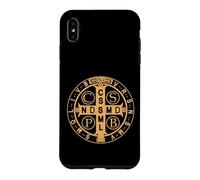 Custodia per iPhone XS Max Medaglia di San Benedetto PAX Pace e Protezione