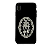 Custodia per iPhone XS Max Medaglia mariana con simbolo cattolico