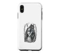 Custodia per iPhone XS Max Medieval Maiden Horse Gothic Fantasy Sword Moon Design