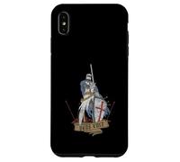 Custodia per iPhone XS Max Medievale Guerriero Santo Cavaliere Templare Deus Vult Vintage