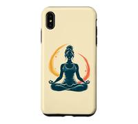 Custodia per iPhone XS Max meditare, donna, in, loto, posa, yoga, arte