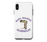 Custodia per iPhone XS Max Meme alcolico divertente alcolico preferito di Dio