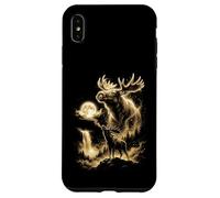 Custodia per iPhone XS Max Meme dell'alce che ulula alla luna