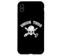 Custodia per iPhone XS Max Mens Skull Skilled Labor Day Construction Worker Union Thug