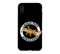 Custodia per iPhone XS Max Mens Womens Kids I Raise Tiny Dinosaurs Leopard Gecko Lover
