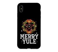 Custodia per iPhone XS Max Merry Yule - Winter Solstice - Holly Pentagram - Gift