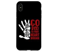Custodia per iPhone XS Max Mese del cuore americano - Diventa rosso per la consapevolezza delle malattie cardiache